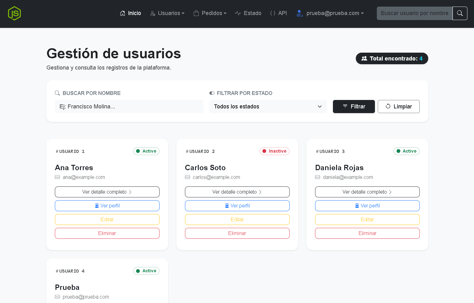 Node & Express Web App
